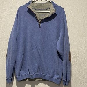 Cremieux zip pullover sweater